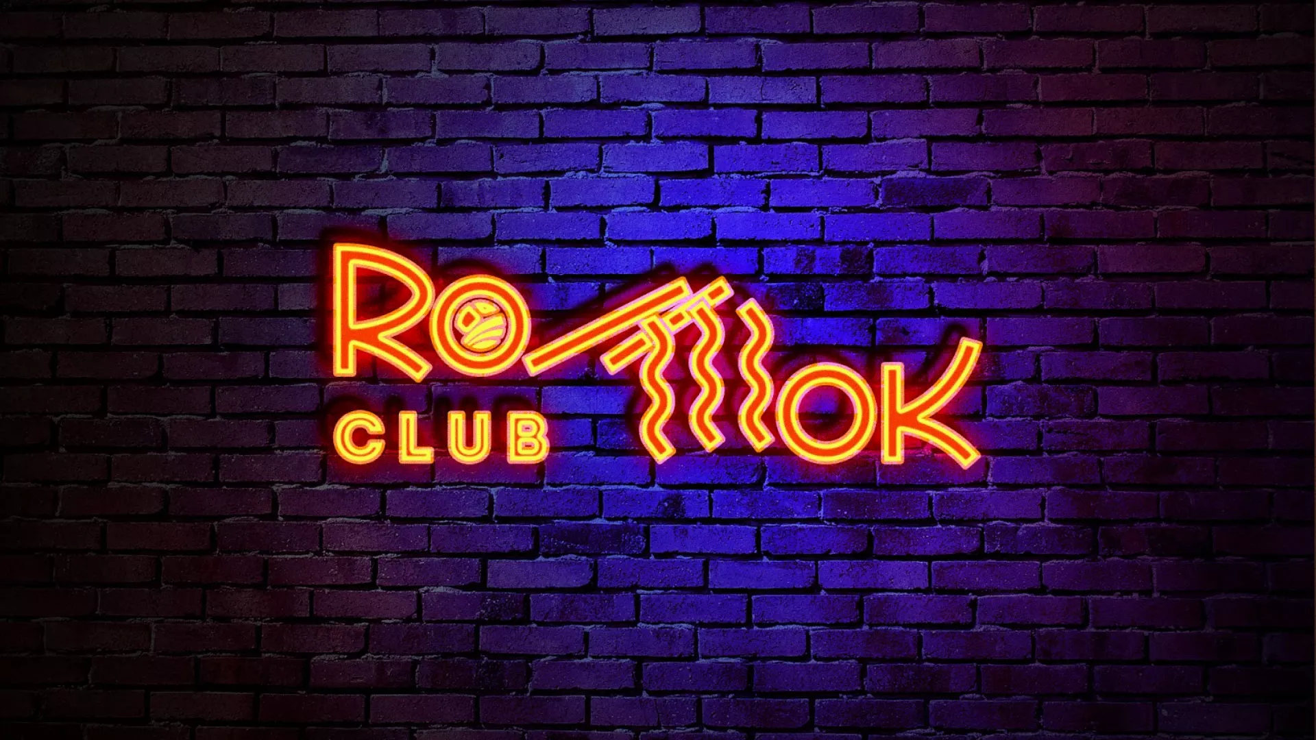 Разработка интерьерной вывески суши-бара «Roll Wok Club» в Орлове